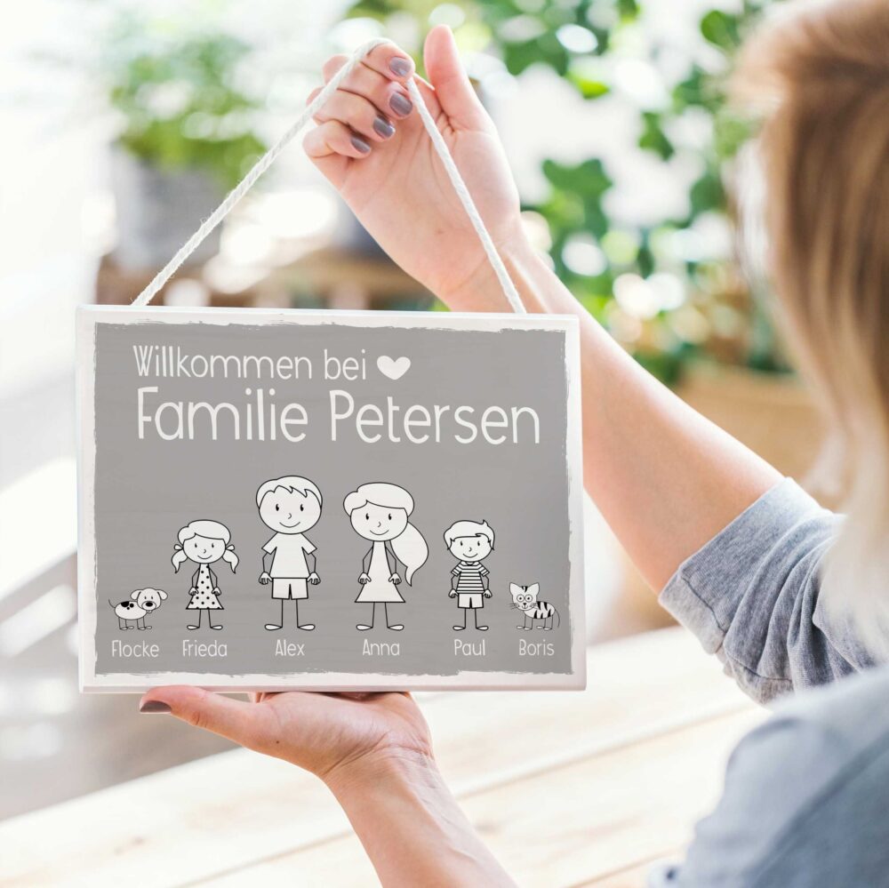 Herzensprojekt Manufaktur: Geschenke, die von Herzen kommen & Herzen berühren Namensschild